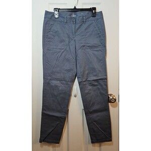 Ann Taylor Loft Relaxed Skinny Cargo Style Size 4 Steel Gray/Blue